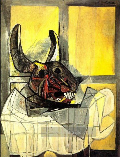 Tete de taureau sur une Tisch 1942 kubistisch Ölgemälde